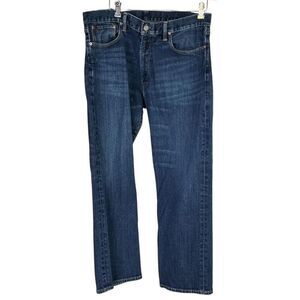 Polo Ralph Lauren Jeans Men 36X29 Blue Thompson Relaxed Selvage Denim Dark Wash